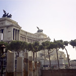 The "Vittoriano" and the neighbouring Forum