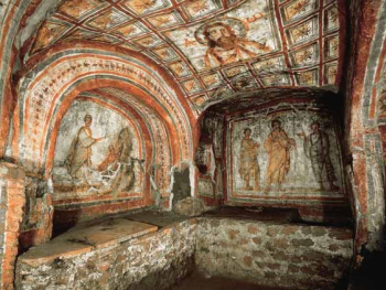A frescoed Roman Catamb